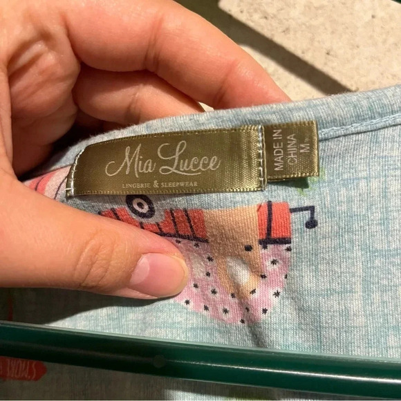 Mia Lucce Pajama Tank Top CAMPING RV VACATION Womens Size M - Picture 2 of 7